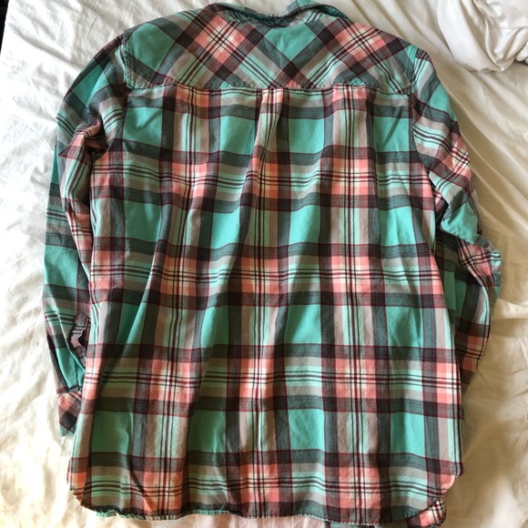 NWOT Talbots Spring Fever Cotton Plaid Button Up - Picture 3 of 8